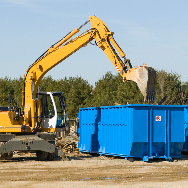 what are the rental fees for a residential dumpster in New Eucha OK